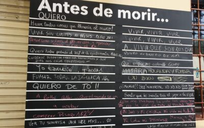 Muro «Antes de morir quiero…»